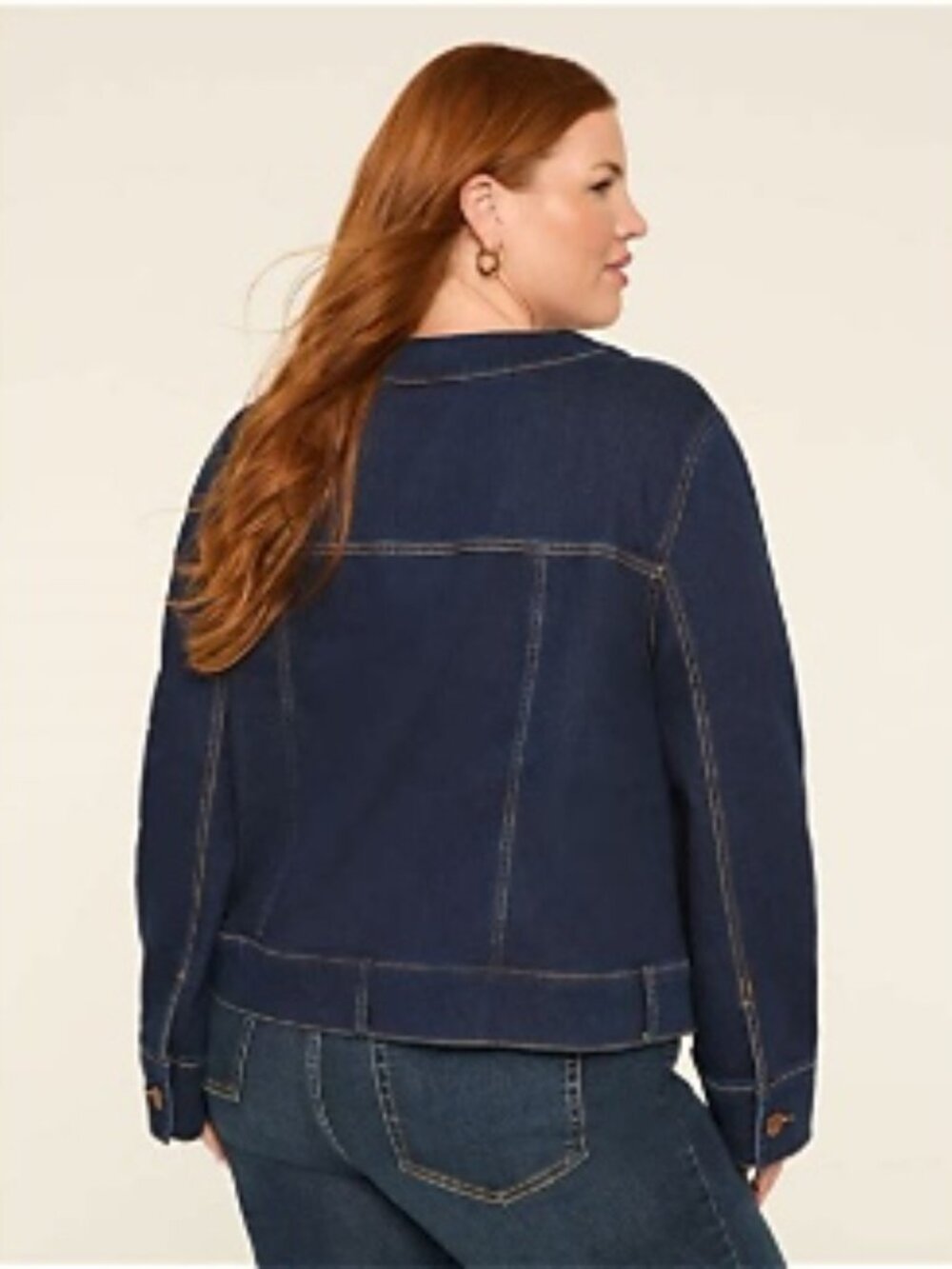 Lane Bryant Blue Jean Denim Jacket Women's Plus Size 26, Classic, Causal Chic